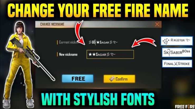 How To Change Free Fire Name With Stylish Fonts Techbloat