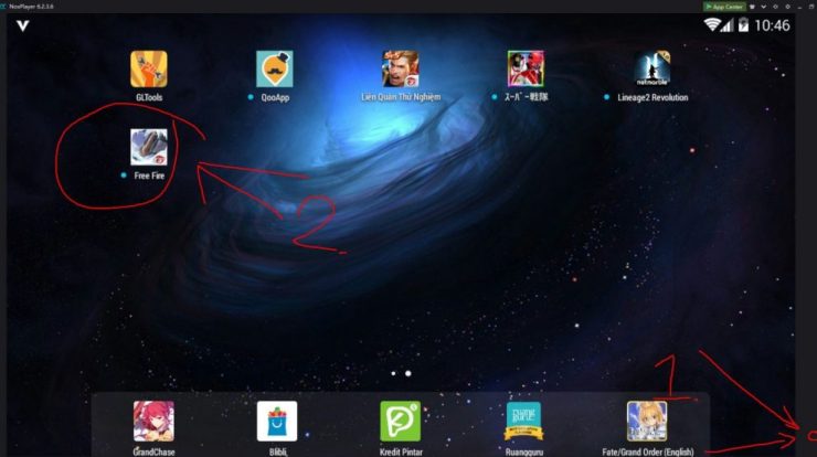 cara memainkan free fire di laptop