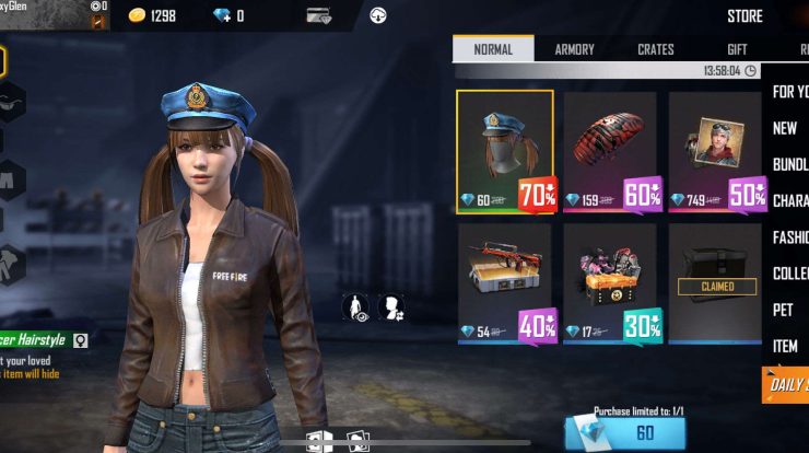 garena free fire diamonds 2