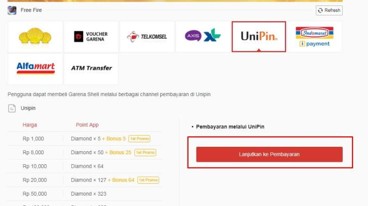 Kios Game Free Fire 1 screen 2