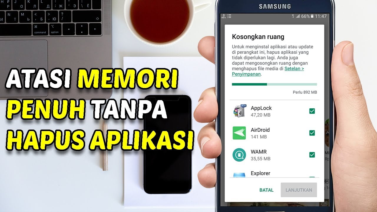 cara mengatasi memori hp penuh tanpa perlu menghapus aplikasi