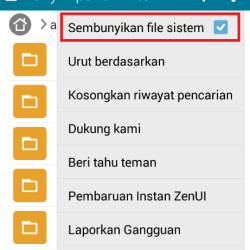 cara menyembunyikan file dan folder di android