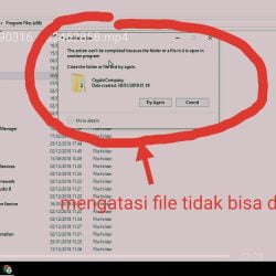 Cara Menghapus File atau Folder Yang Tidak Dapat Dihapus
