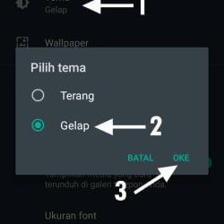 Darkmode WhatsApp