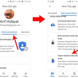 menghapus akun google