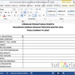 3 Cara membuat formulir pendaftaran di Microsoft word