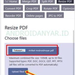 Cara memperbesar ukuran file pdf di android