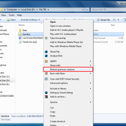 cara mengembalikan file yang terhapus permanen tanpa software1