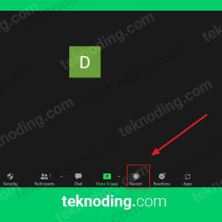 cara merekam zoom meeting di laptop