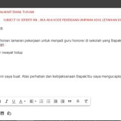 Contoh Body Email Lamaran Kerja yang Baik Terbaru