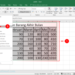 cara membuat tabel di microsoft excel