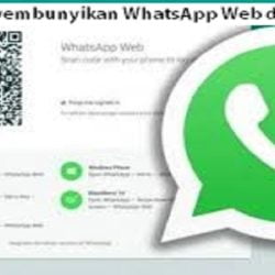 cara menyembunyikan whatsapp web di hp korban