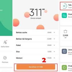 Cara mudah Membersihkan sampah di HP Xiaomi