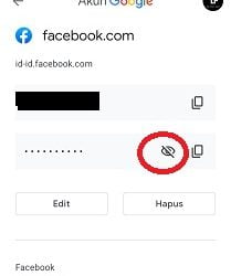 cara melihat kata sandi fb di hp sendiri
