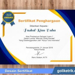 Desain Template Sertifikat 28 Format Docx Microsoft Word dan CDR CorelDraw