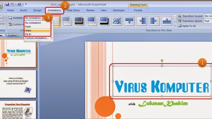 Cara Membuat Animasi Sederhana di Powerpoint