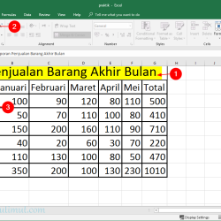 membuat tabel di excel