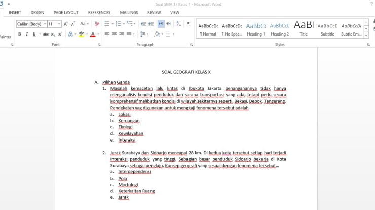 Cara Membuat Soal Di Google Form Di Hp 1 soal ms word