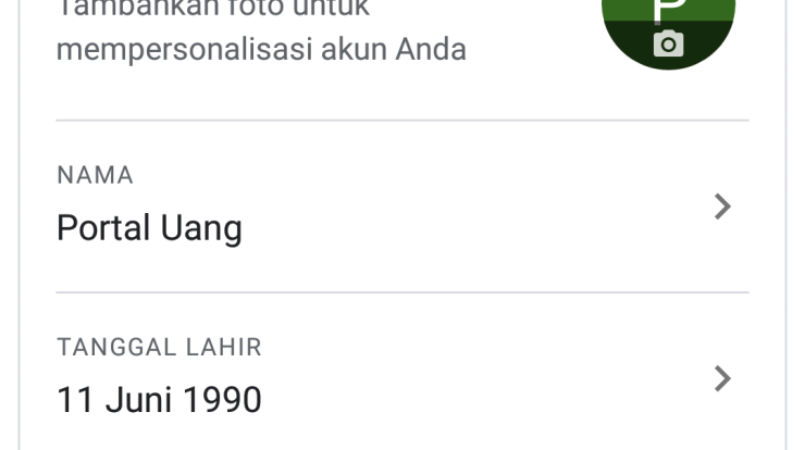 cara ganti password gmail android
