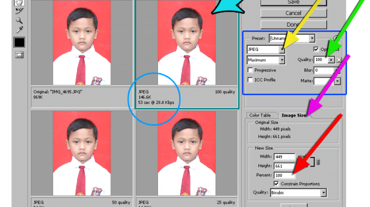 mengecilkan foto untuk upload