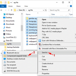 mengkompres zip file microsoft windows