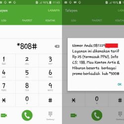 cek nomor dengan dial