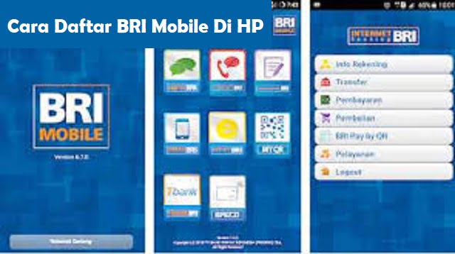 cara daftar bri mobile di hp