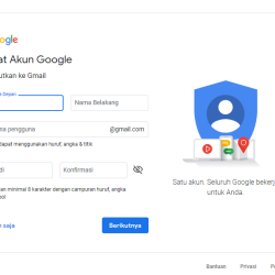 Gambar 2 Cara buat akun Gmail via PC atau laptop