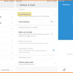 Mengaktifkan Fitur Back Up 1