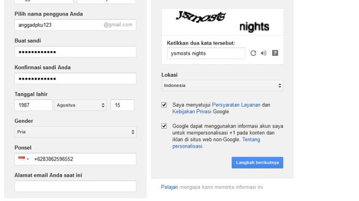 cara membuat email