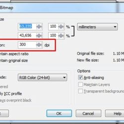 cara mengecilkan resolusi foto di corel draw