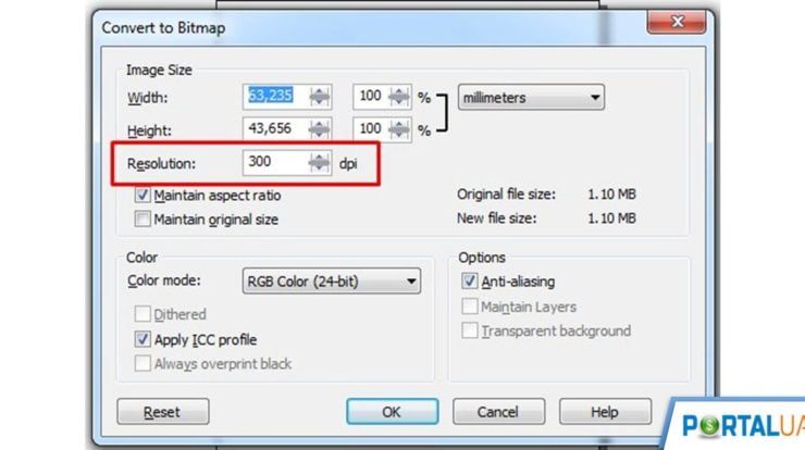 cara mengecilkan resolusi foto di corel draw