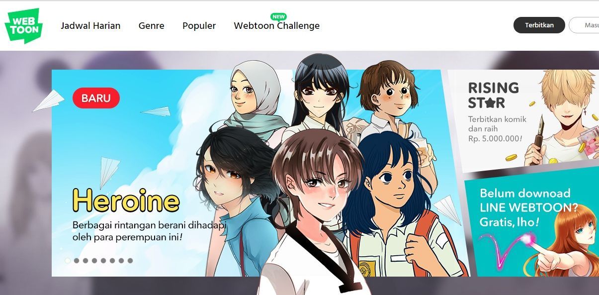 Cara Membuat Komik Di Hp 2 Download aplikasi Webtoon